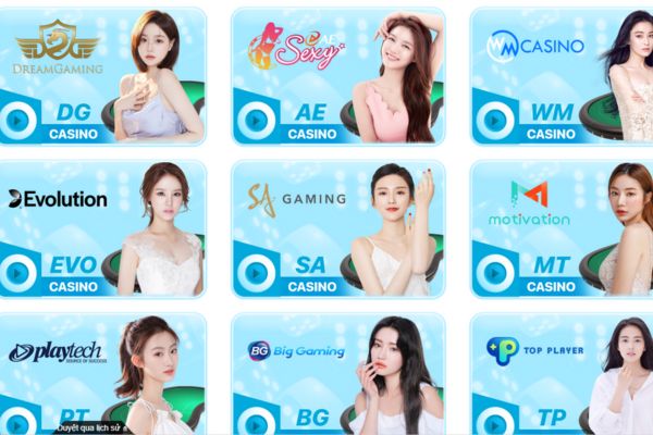 Cá cược tại Live Casino Hi88 với những nhà cung cấp uy tín