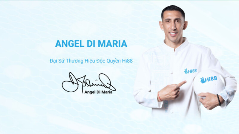 Angel Di Maria là đại sứ thương hiệu độc quyền nhà cái Hi88 trong năm 2024