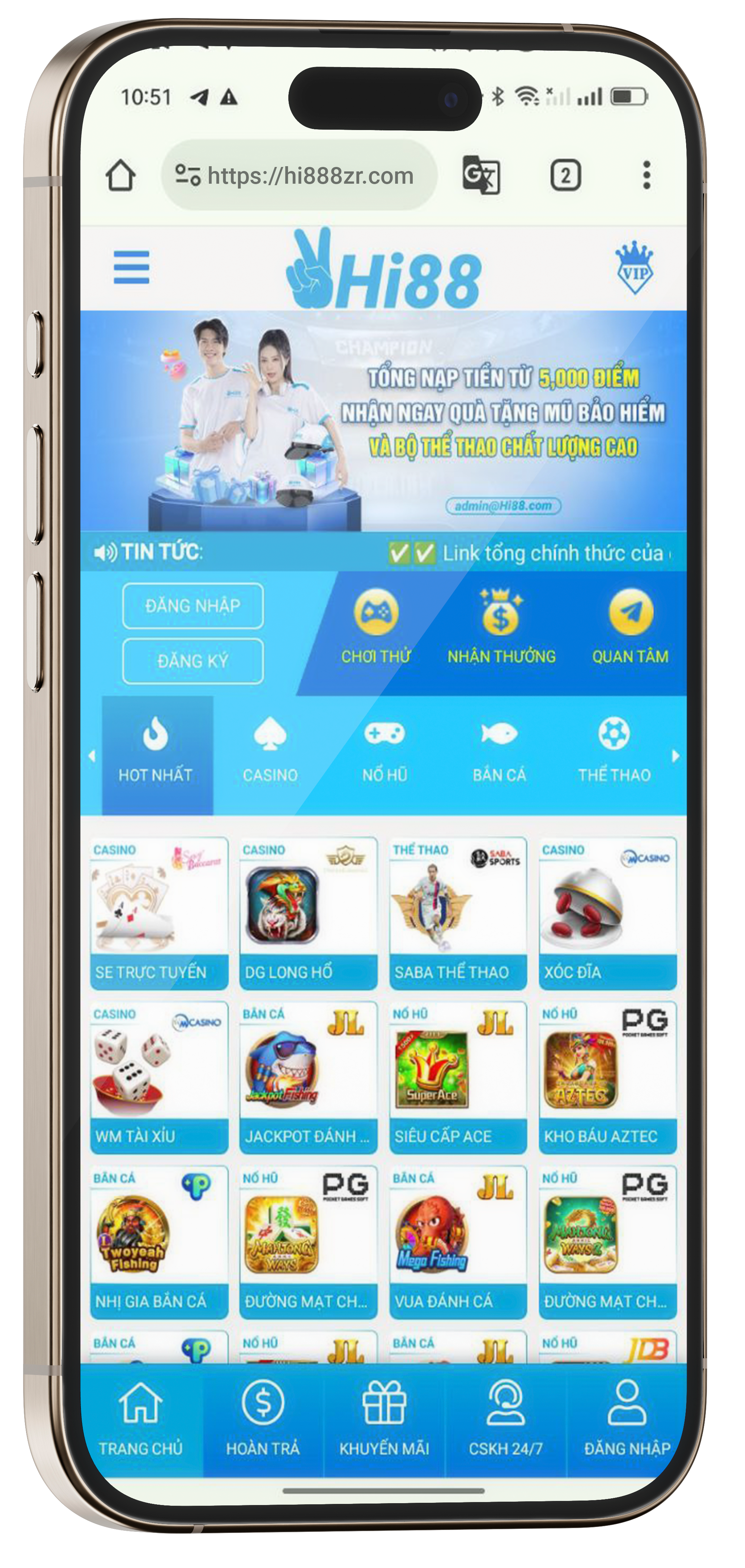 Ứng dụng App Hi88 mobile